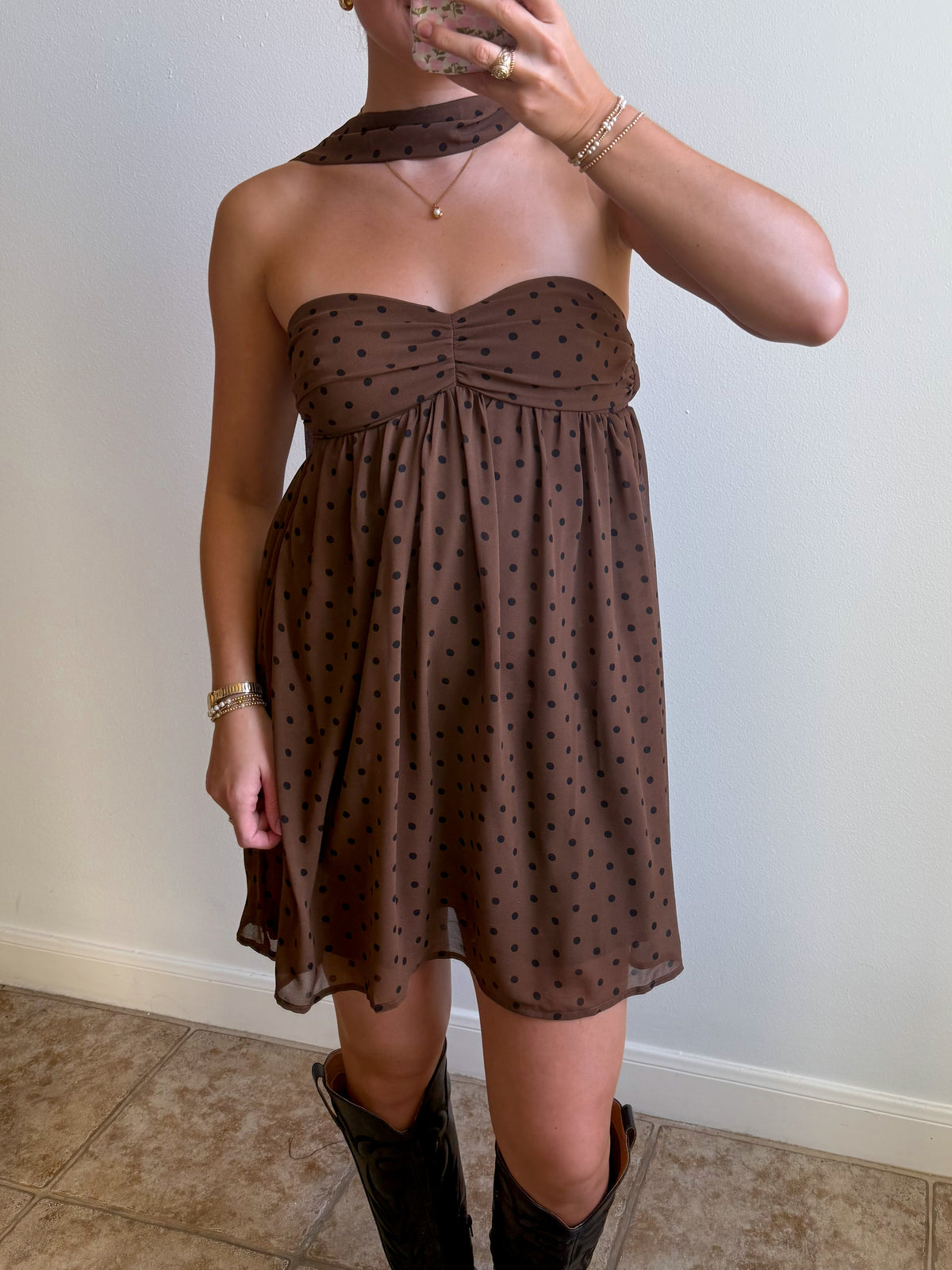 Tailgate Polka Dot Mini Dress