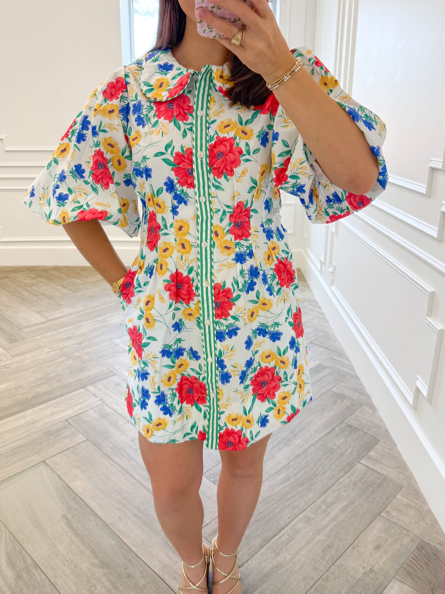 Painted Poppy Mini Dress