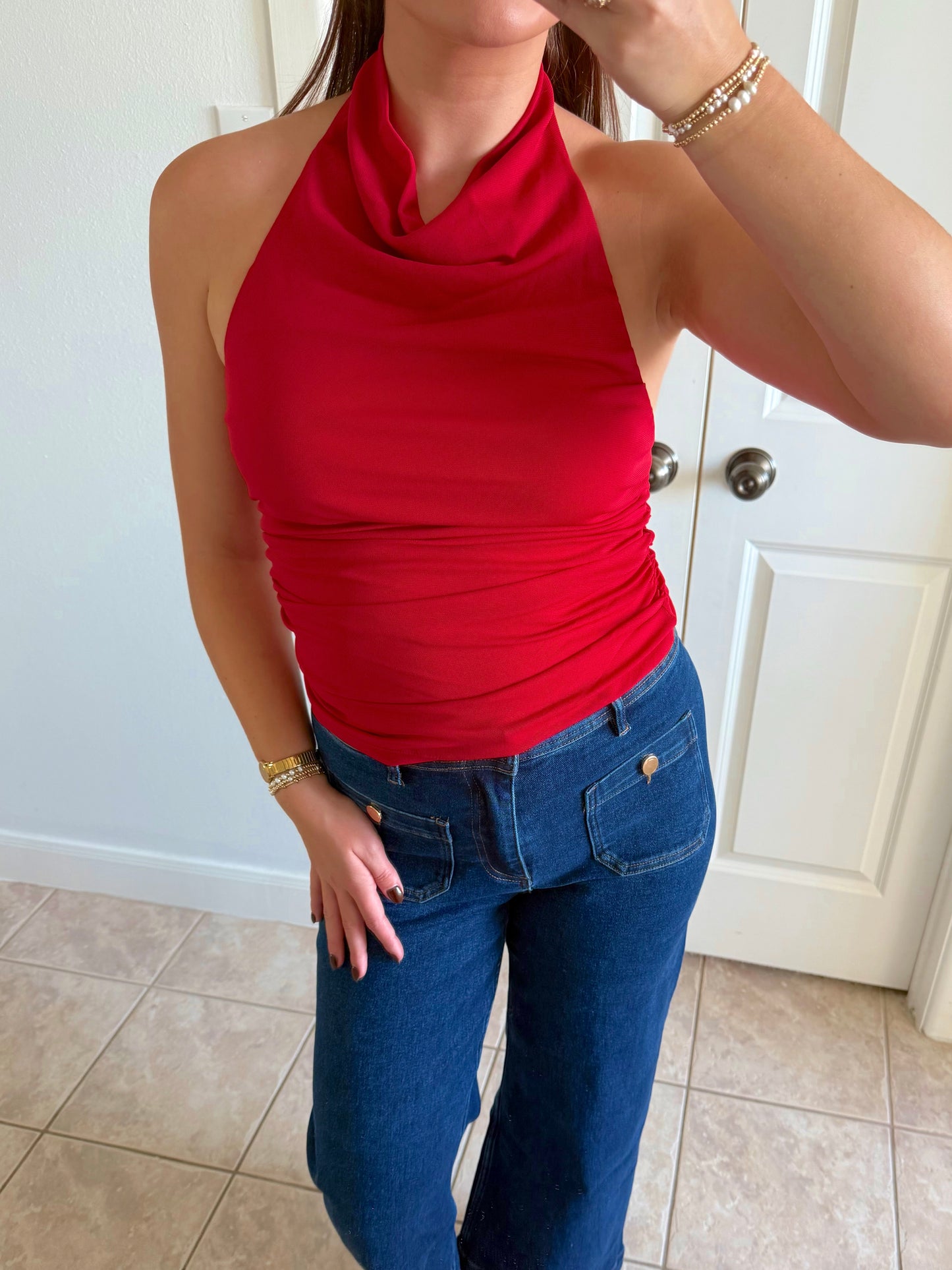 Scarlet Halter Top