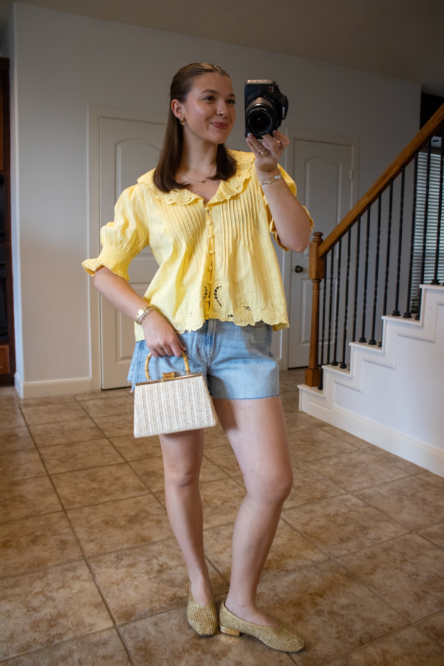 Honeysuckle Embroidered Top