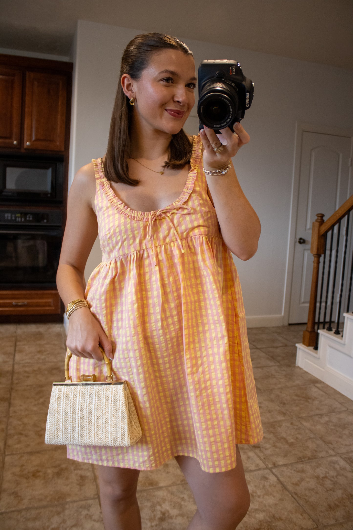 Peach Picnic Cami Dress