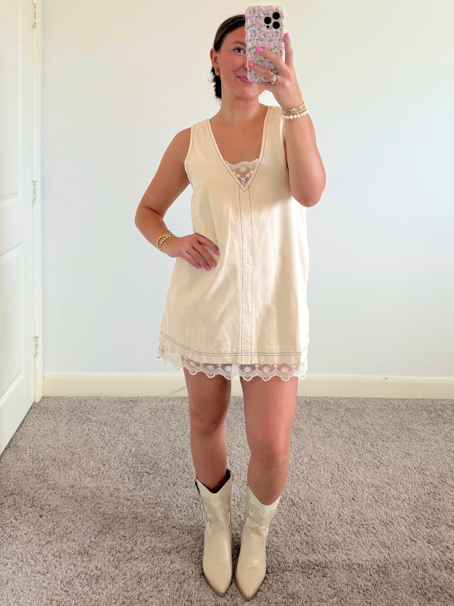 Cream & Sugar Mini Dress