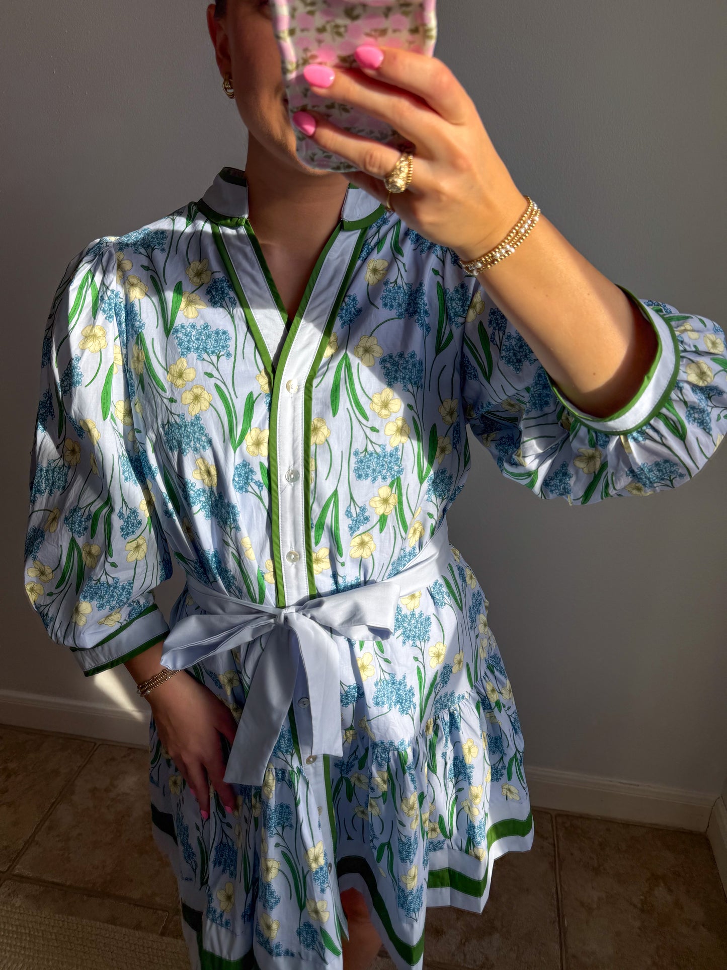 Morning Mist Mini Dress