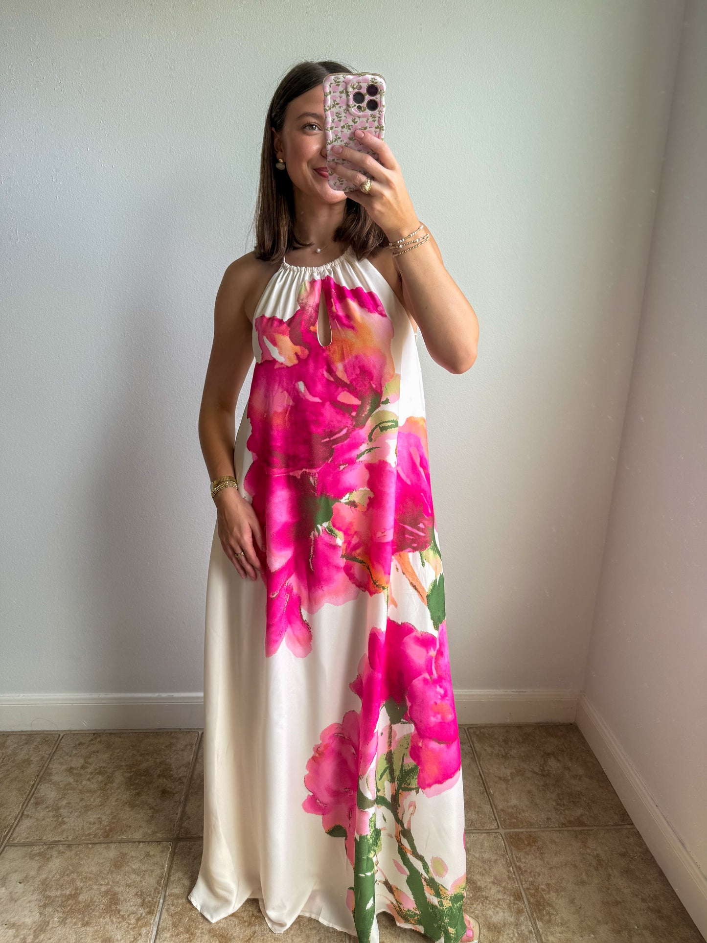 Painted Petals Maxi Dress