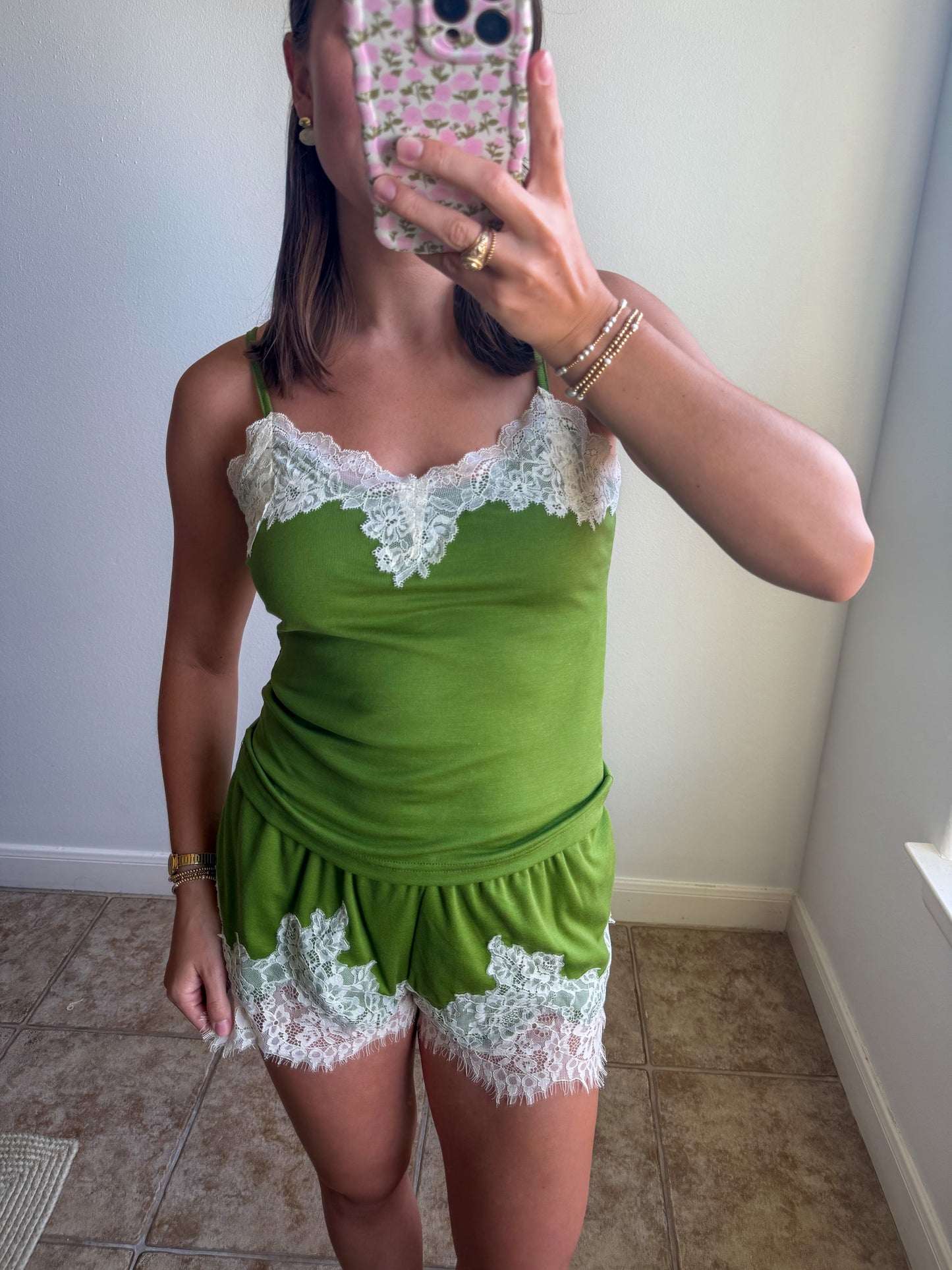 Meet Me for Matcha Shorts