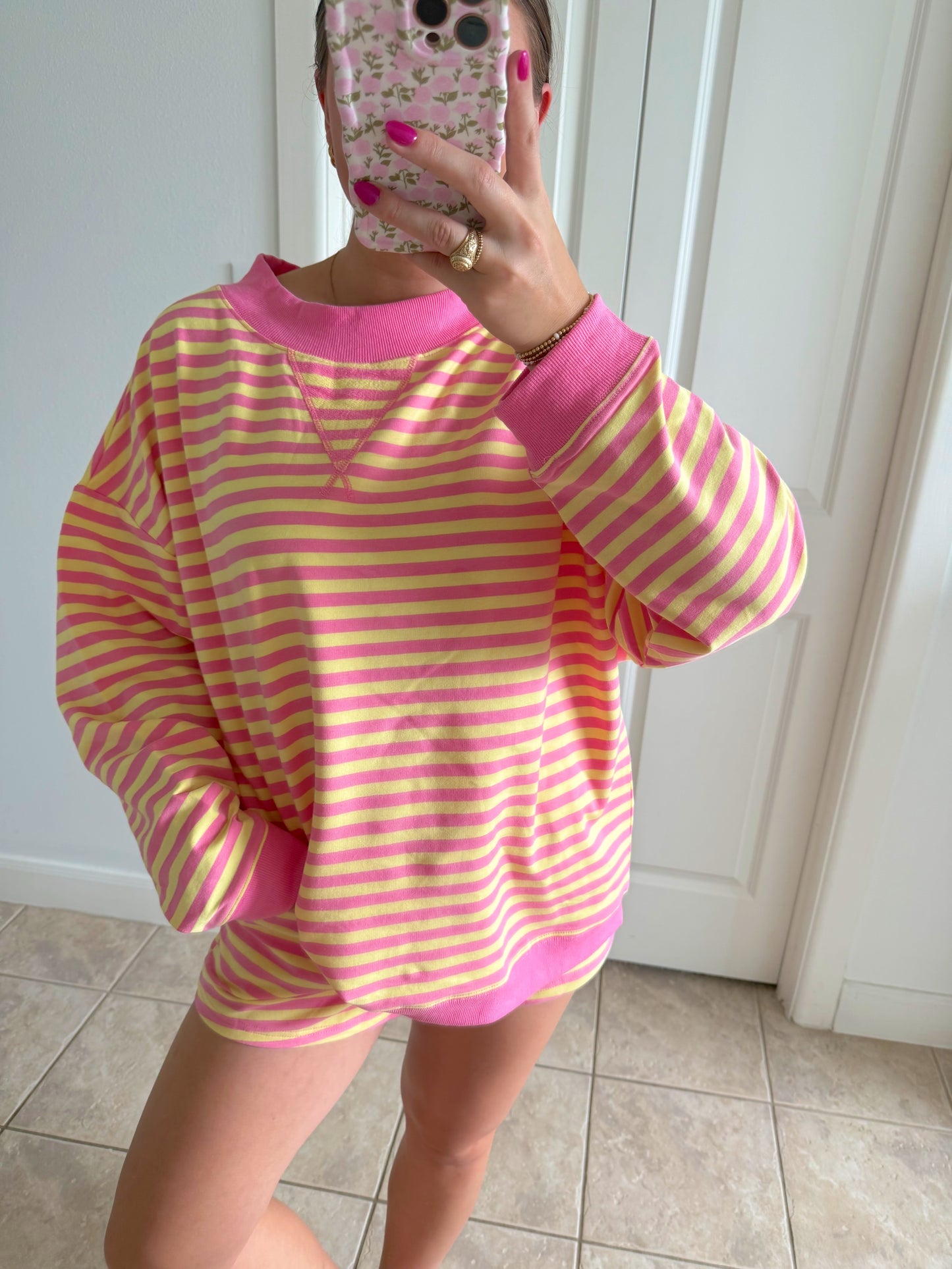 Pink Lemonade Sweatshirt Set