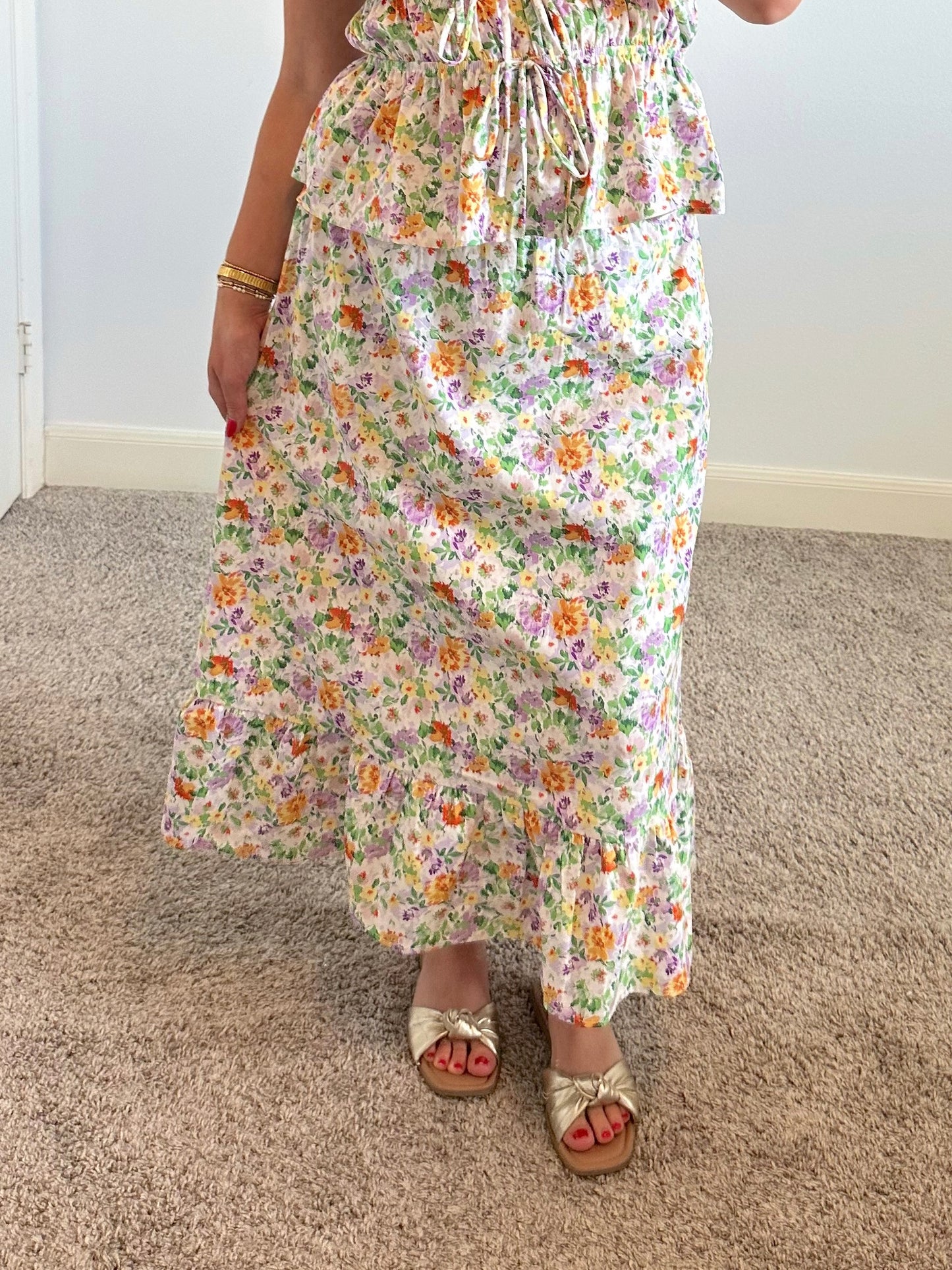 Poppy Field Midi Skirt