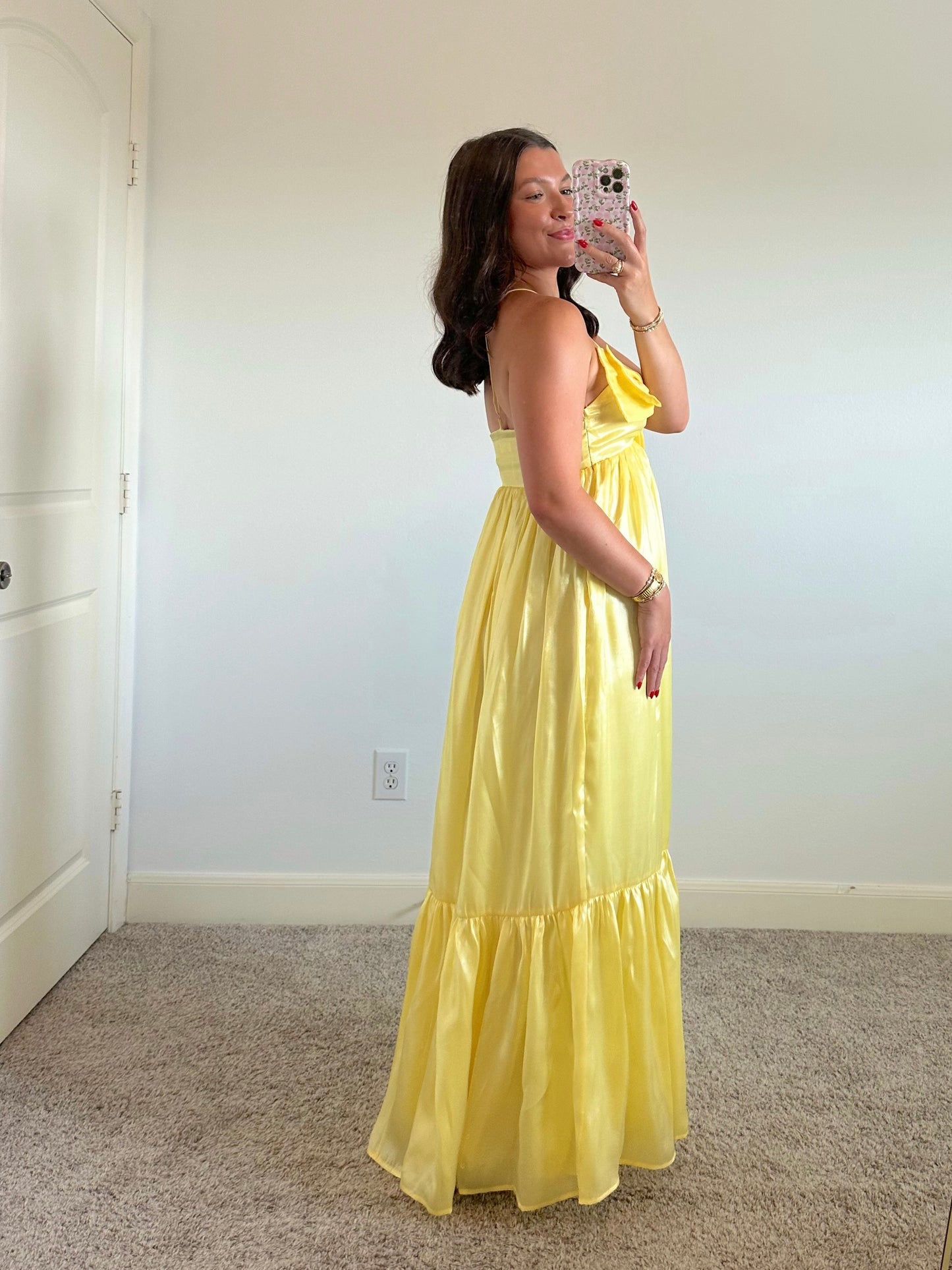 Honeybee Bow Maxi Dress