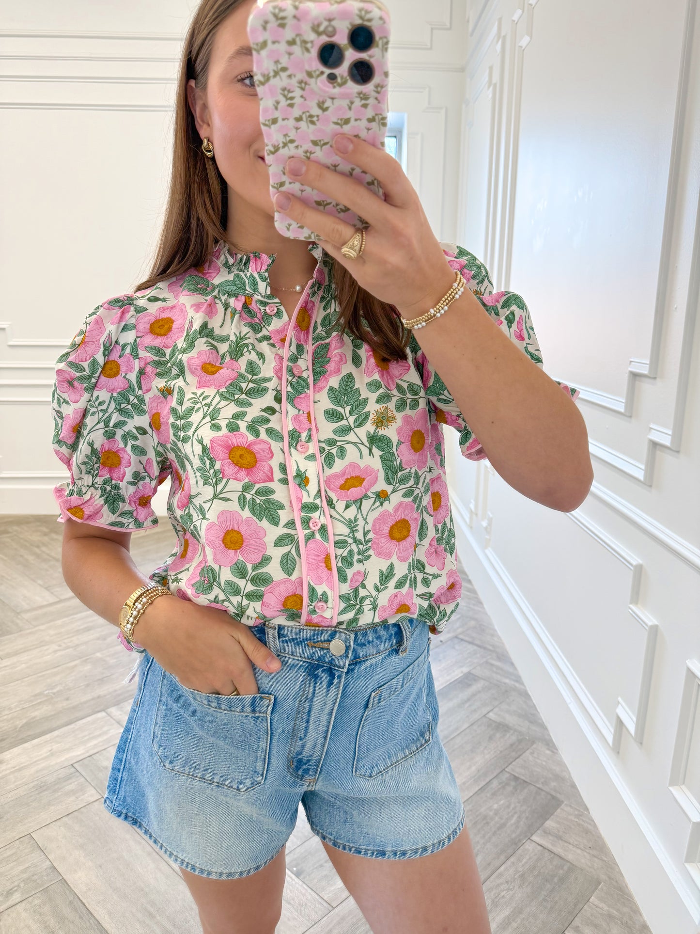Sweet Camellia Top