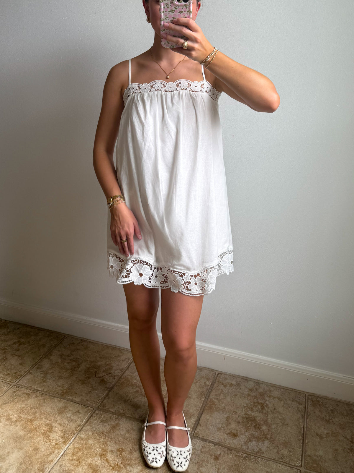Daisy Lace Mini Dress