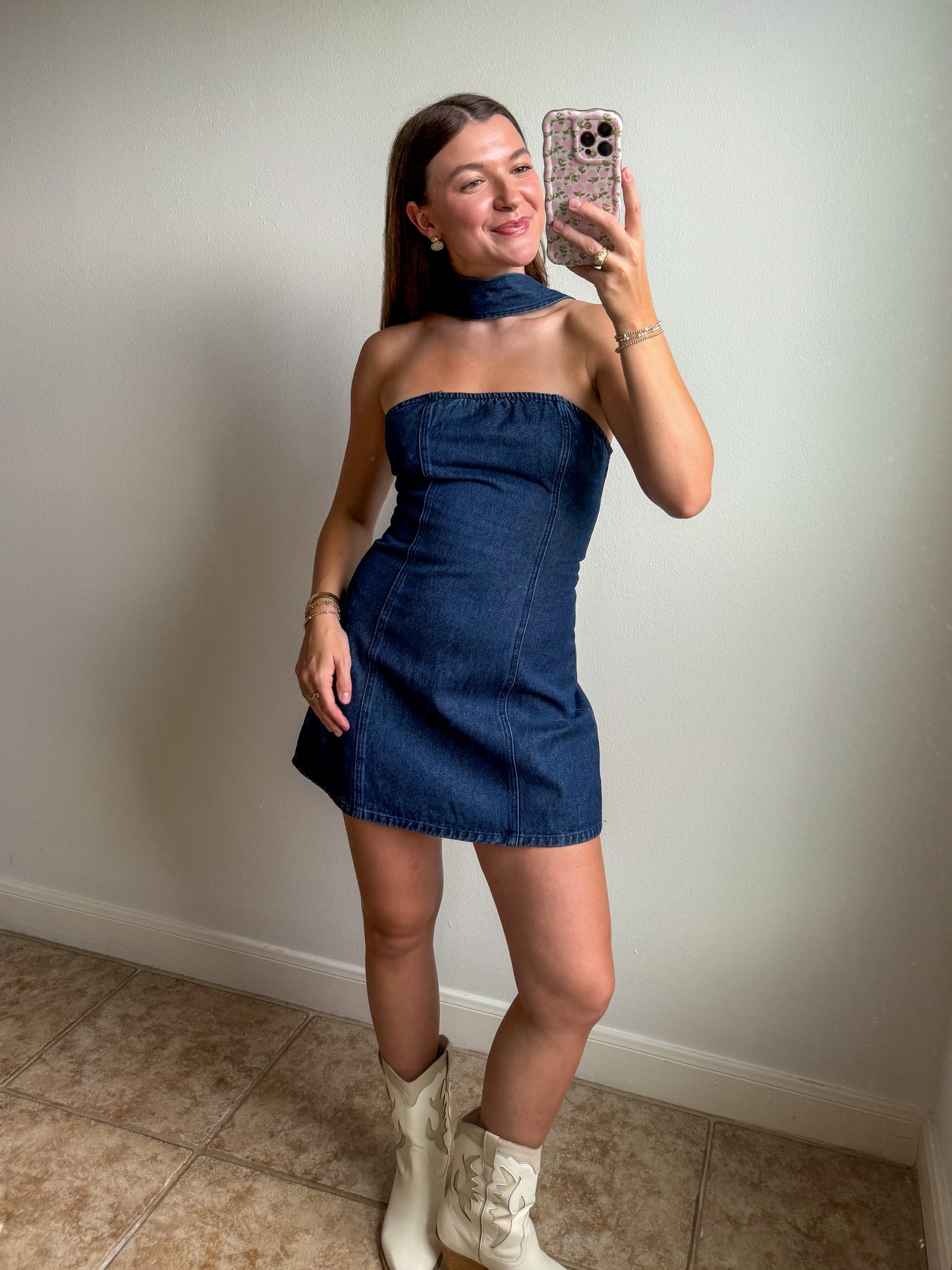 After Dark Denim Dress