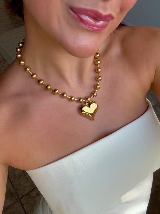 Bubble Heart Necklace