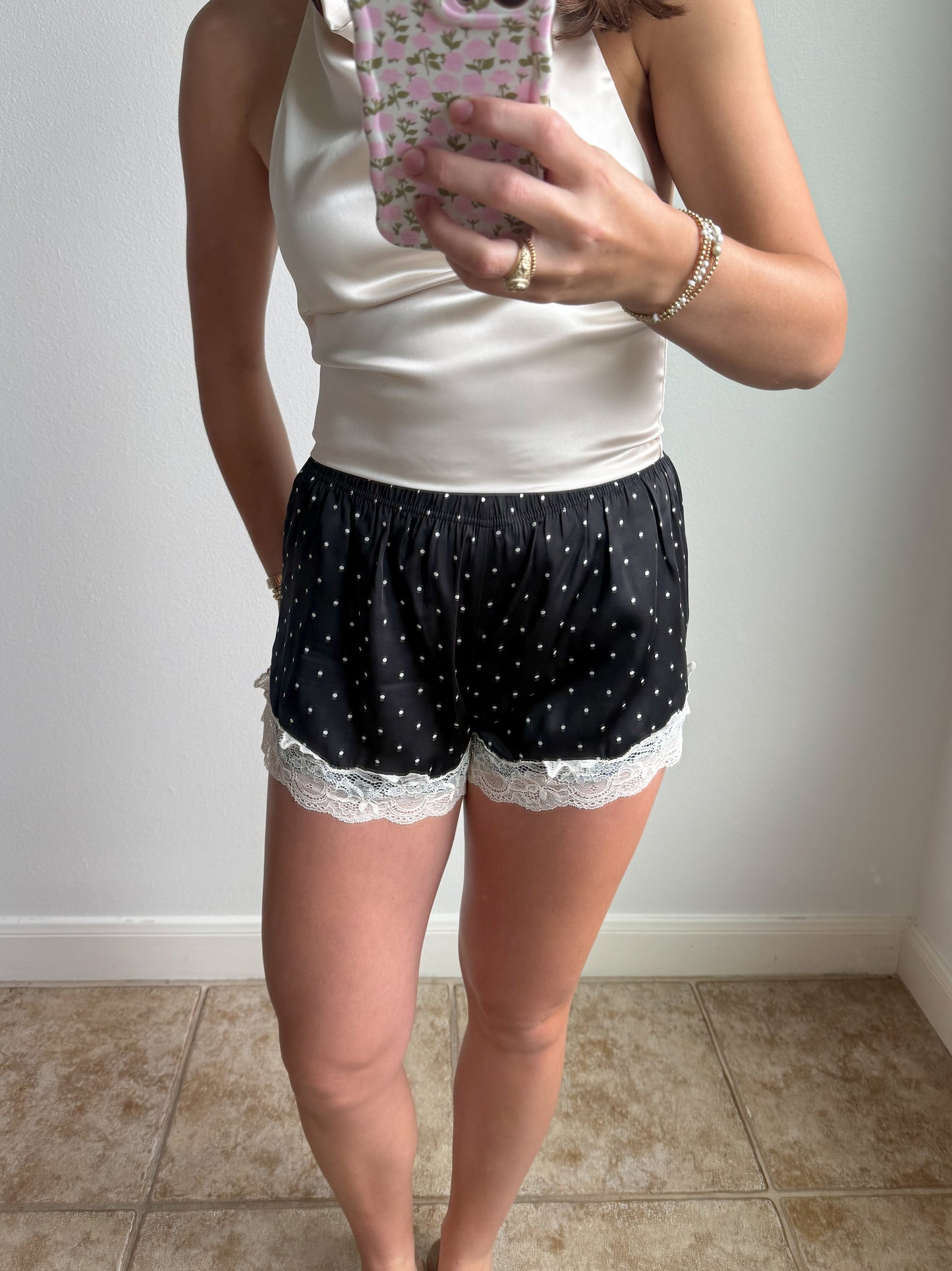 Midnight Martini Satin Shorts
