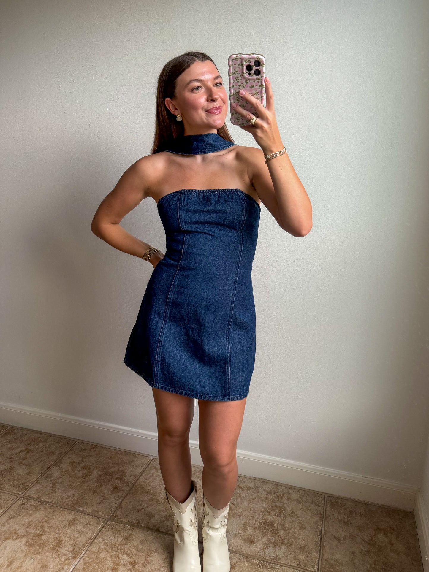 After Dark Denim Dress