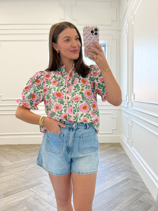 Sweet Camellia Top