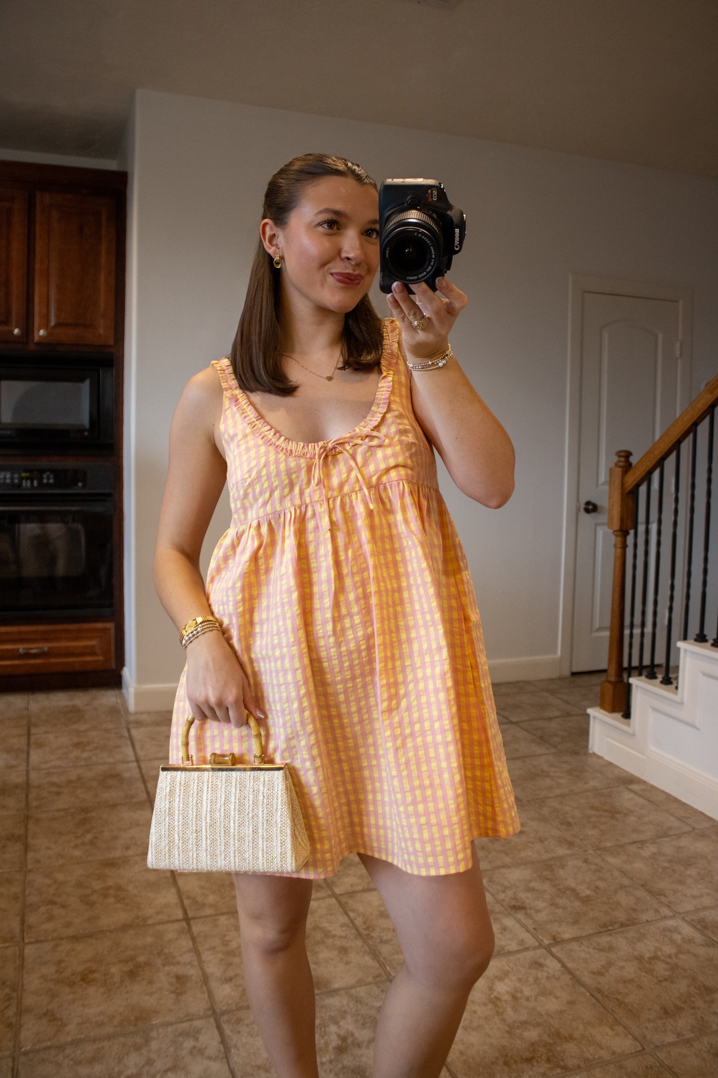 Peach Picnic Cami Dress