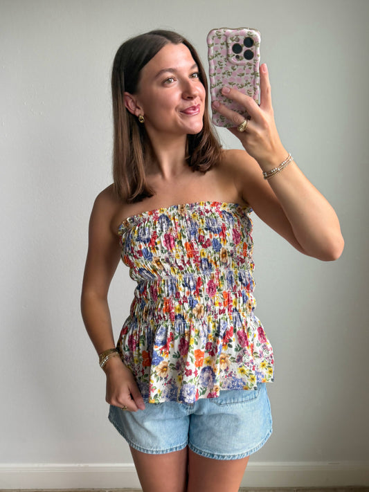 Garden Muse Smocked Top