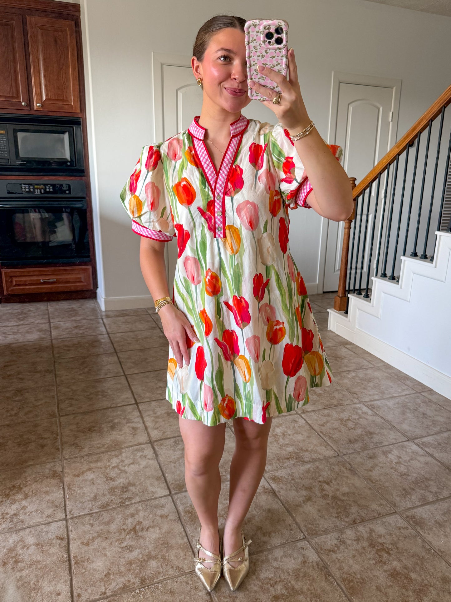 Blushing Tulip Mini Dress
