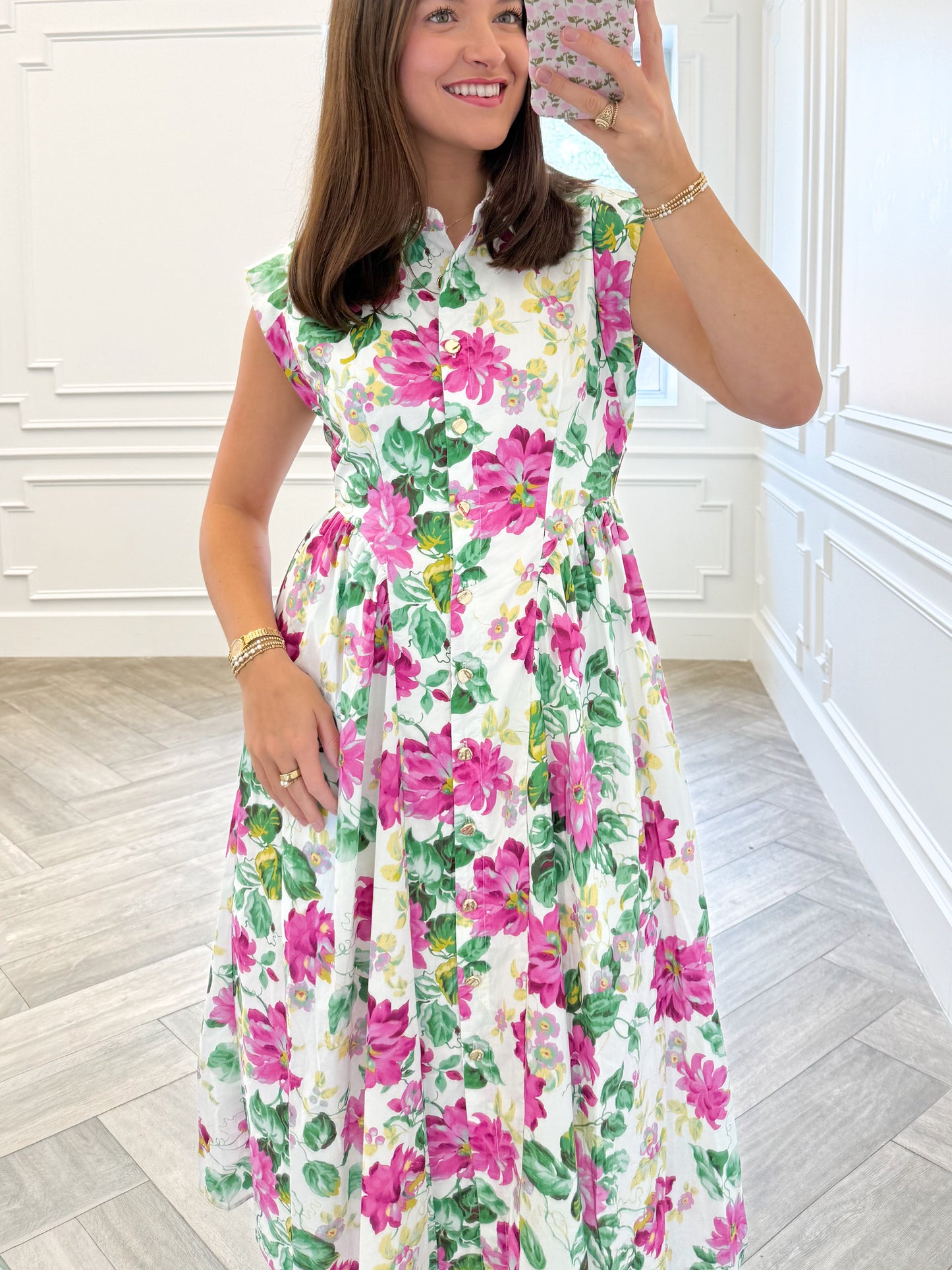 English Orchid Midi Dress