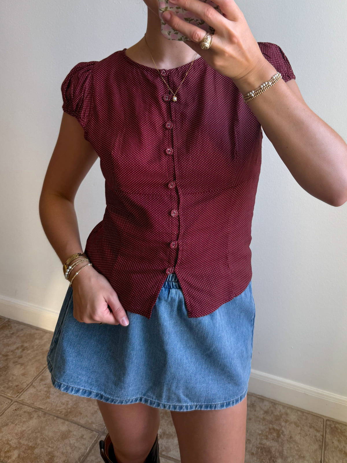 Marilyn Cap Sleeve Top