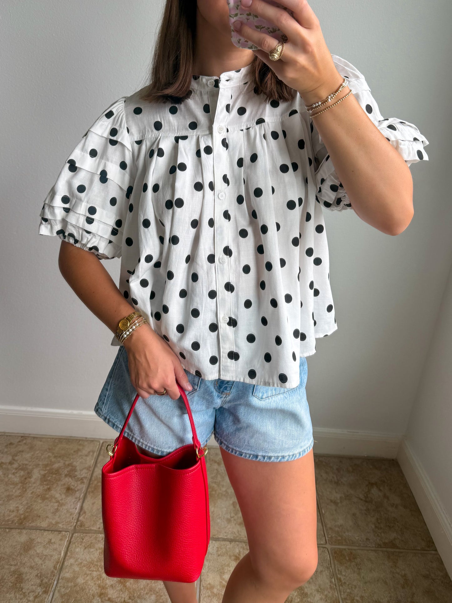 Remi Polka Dot Blouse