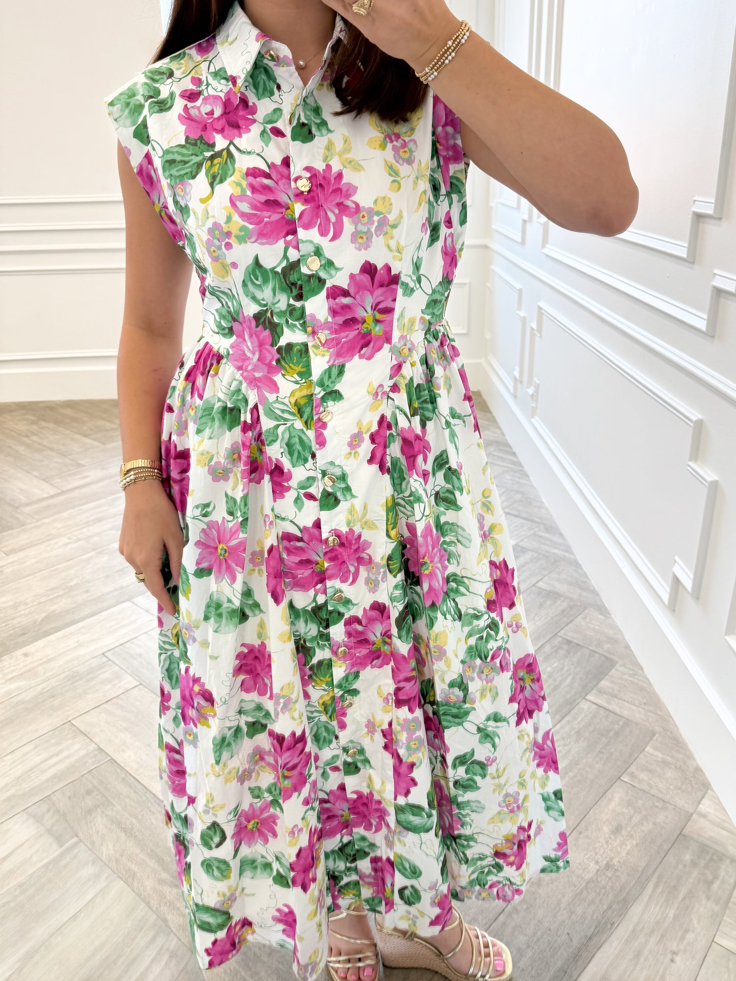 English Orchid Midi Dress