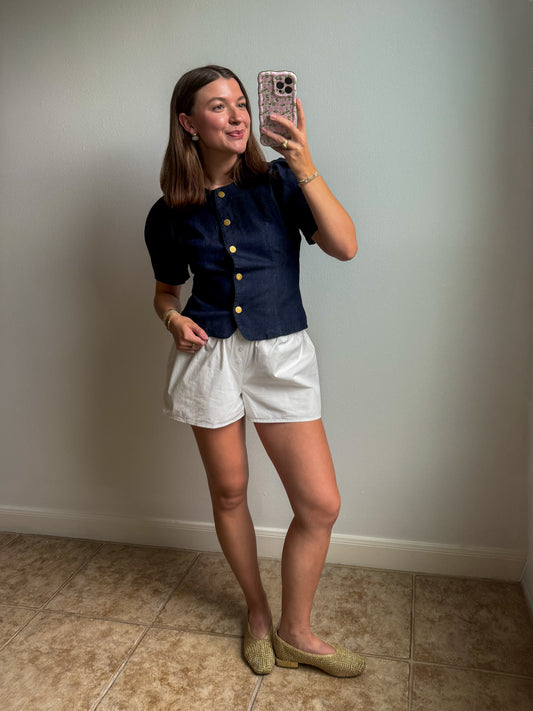 Hampton Denim Top