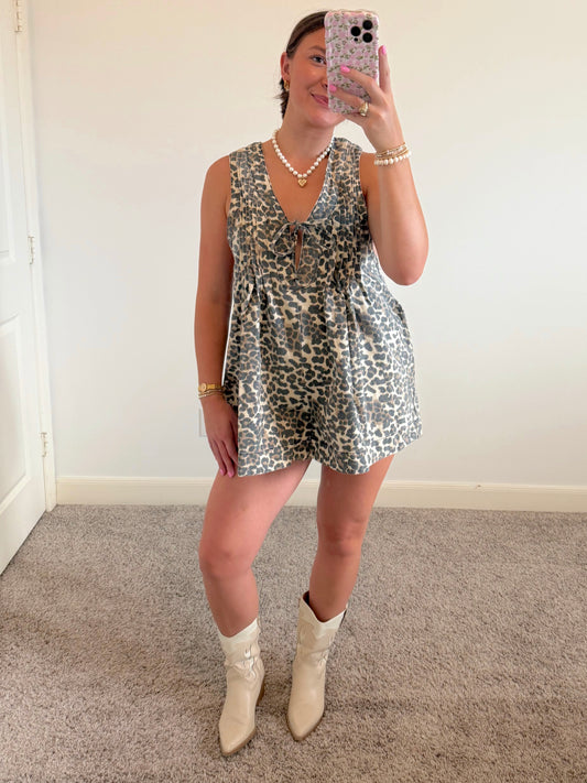 Wild Honey Denim Romper