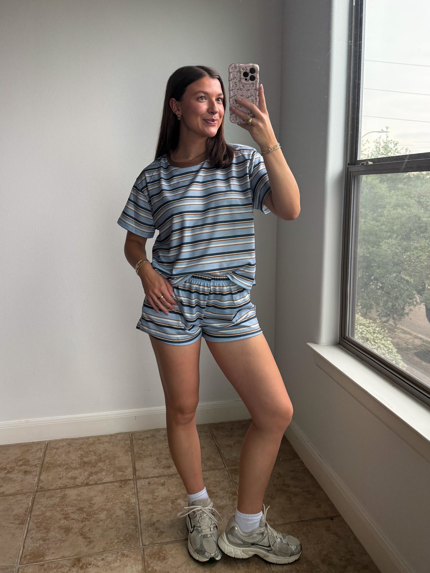 Skylar Striped Lounge Set