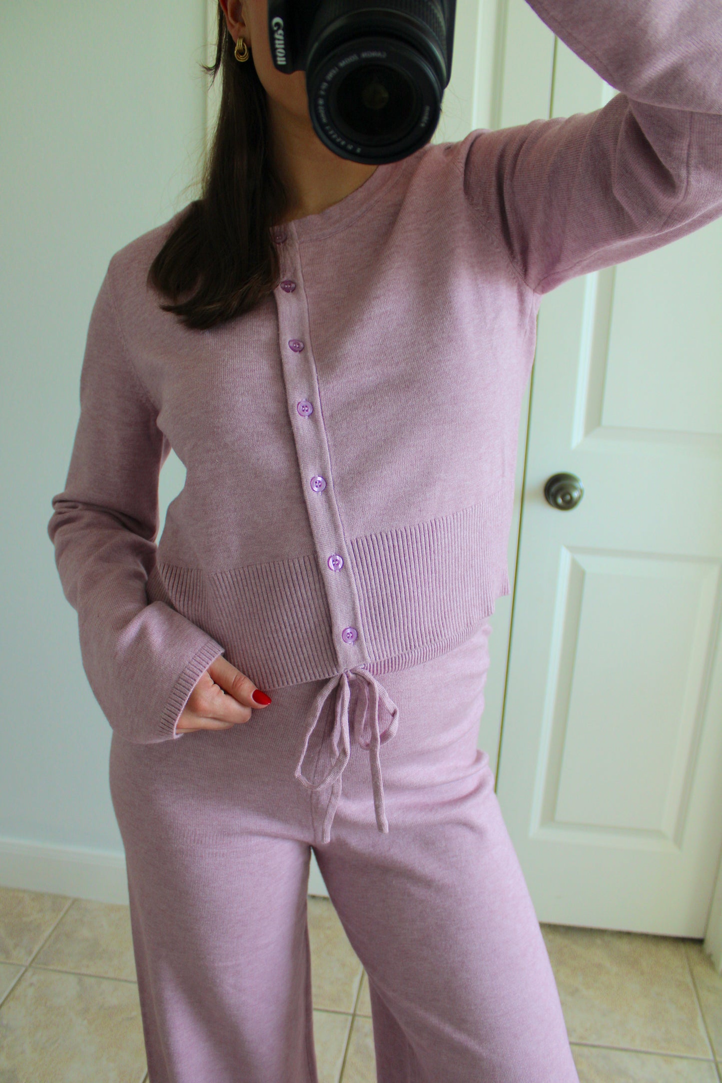 Lilac Sweater Set