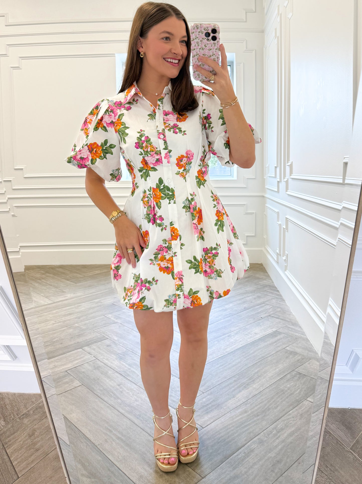 Peony Petal Mini Dress