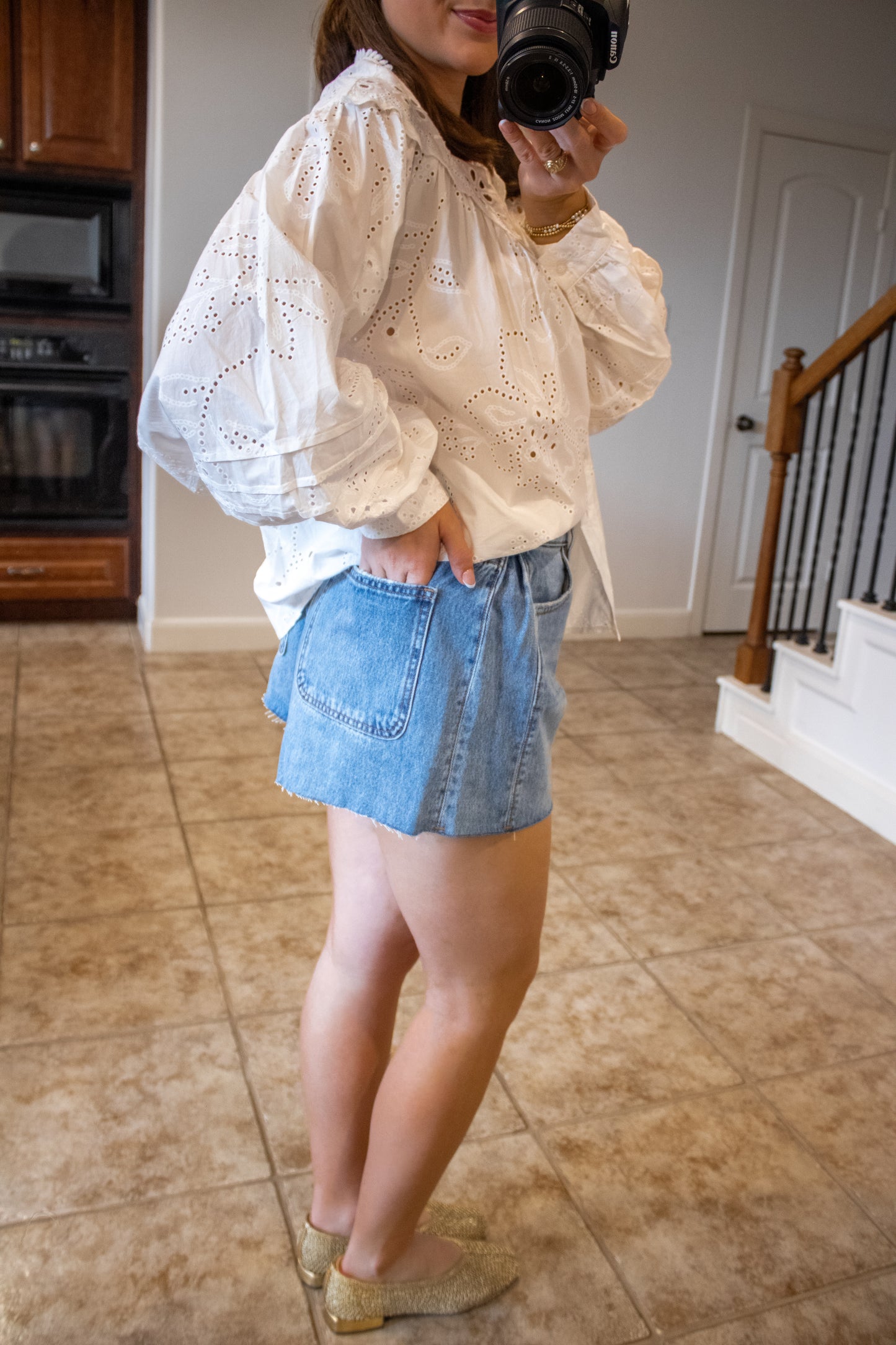 City Stroll Denim Shorts - Medium Wash