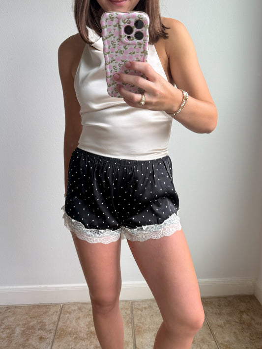 Midnight Martini Satin Shorts