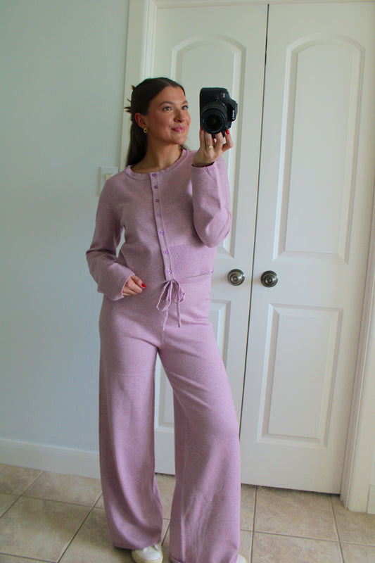 Lilac Sweater Set