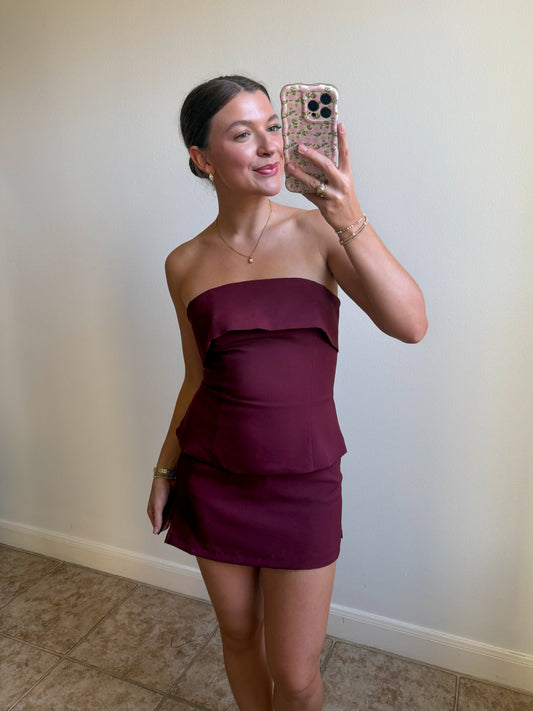 Bordeaux Nights Foldover Top