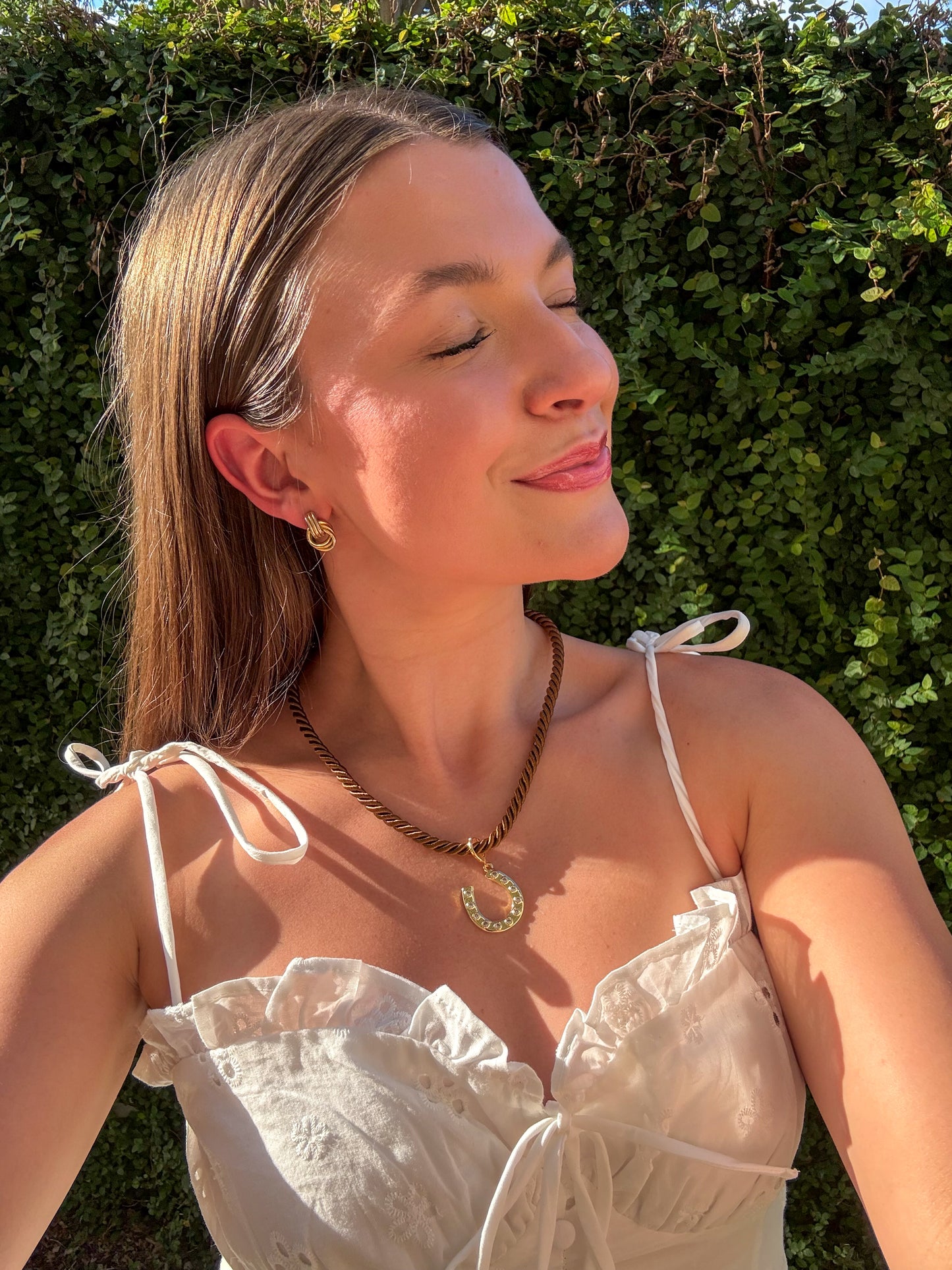 Honey Horseshoe Necklace