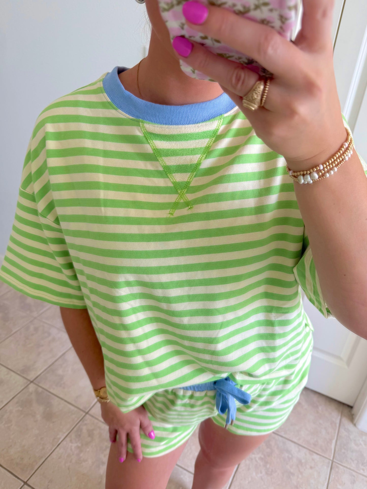 Key Lime Striped Set