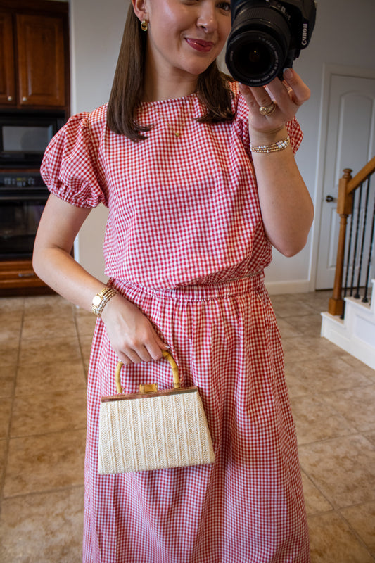 Summer Love Gingham Top