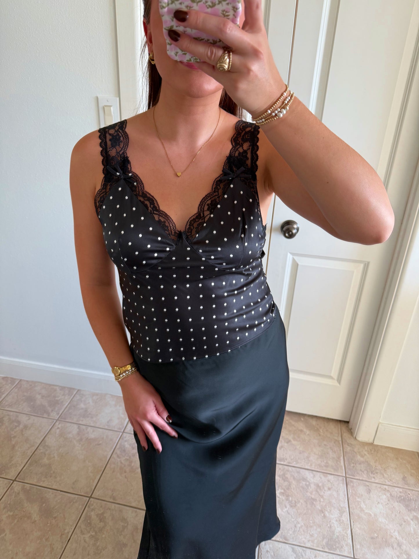 Night Out Polka Dot Top