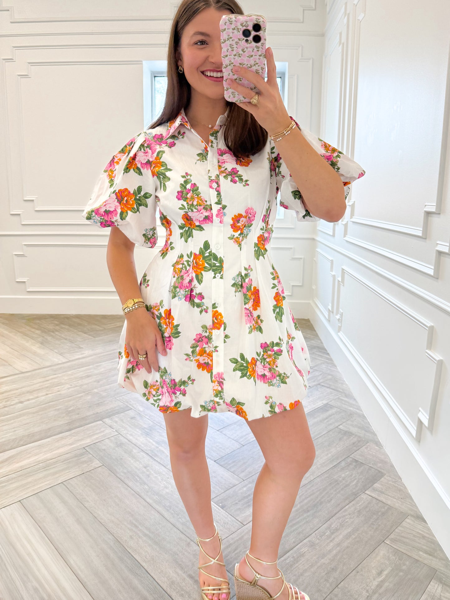 Peony Petal Mini Dress
