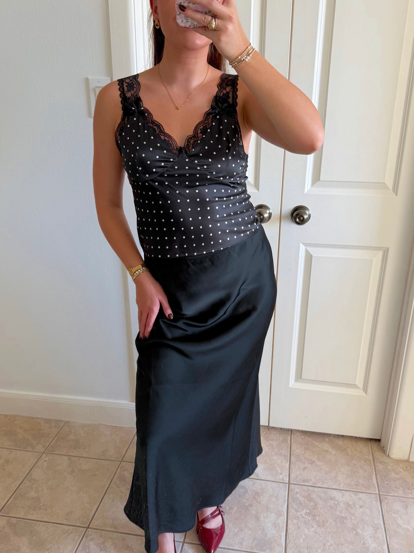 Night Out Polka Dot Top