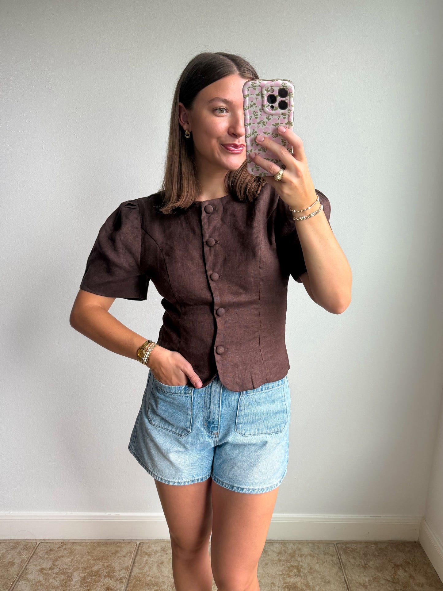 Heirloom Linen Top