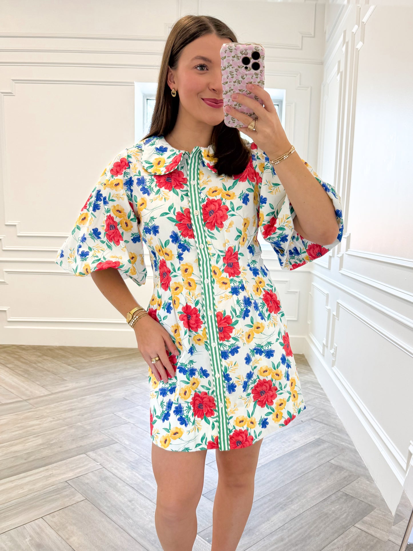 Painted Poppy Mini Dress