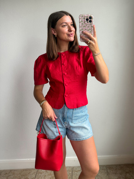 Heirloom Linen Top