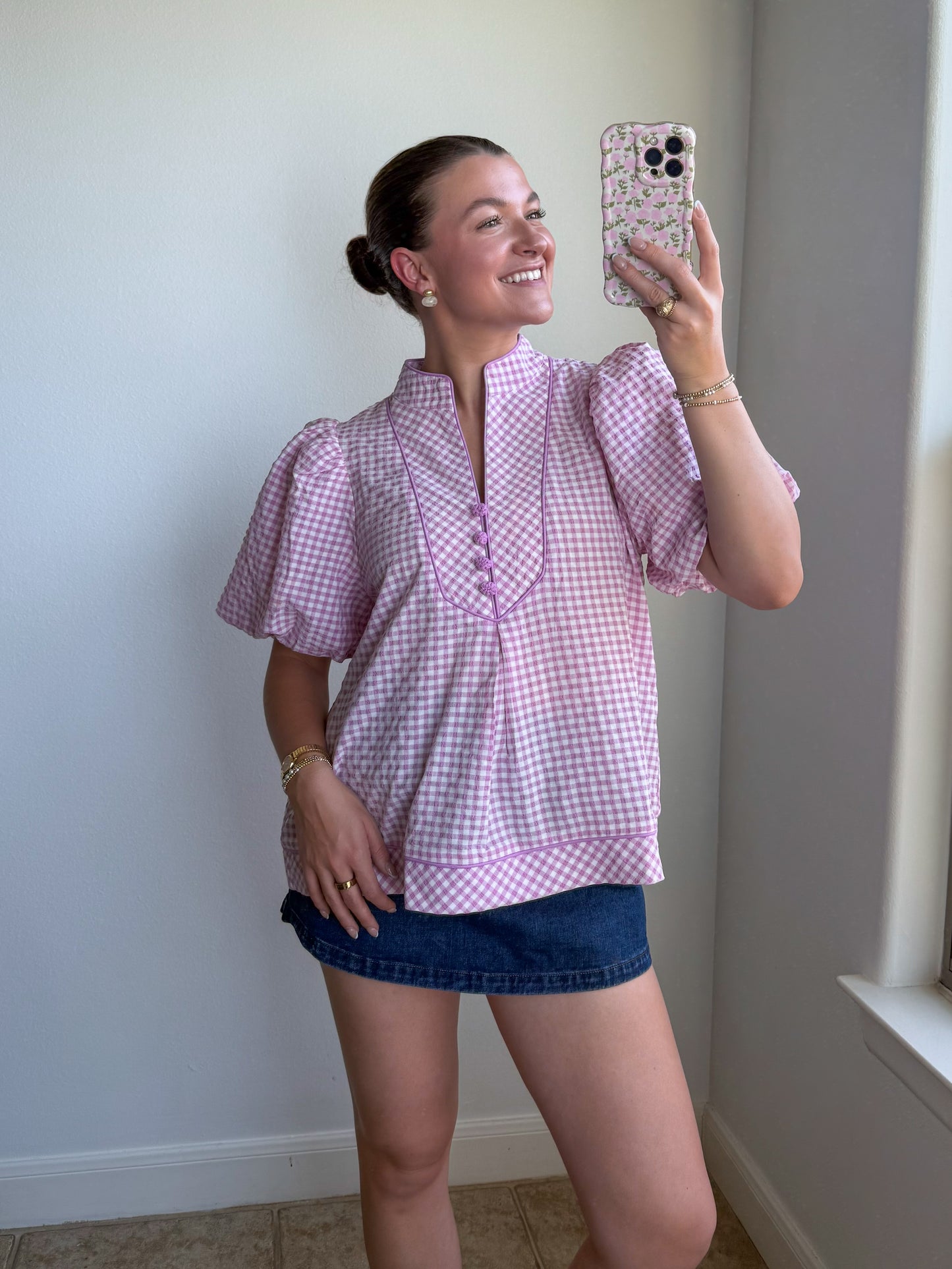 Lilac Flutter Top