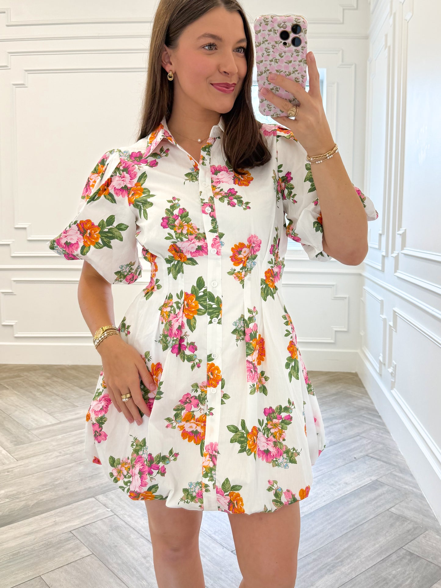 Peony Petal Mini Dress