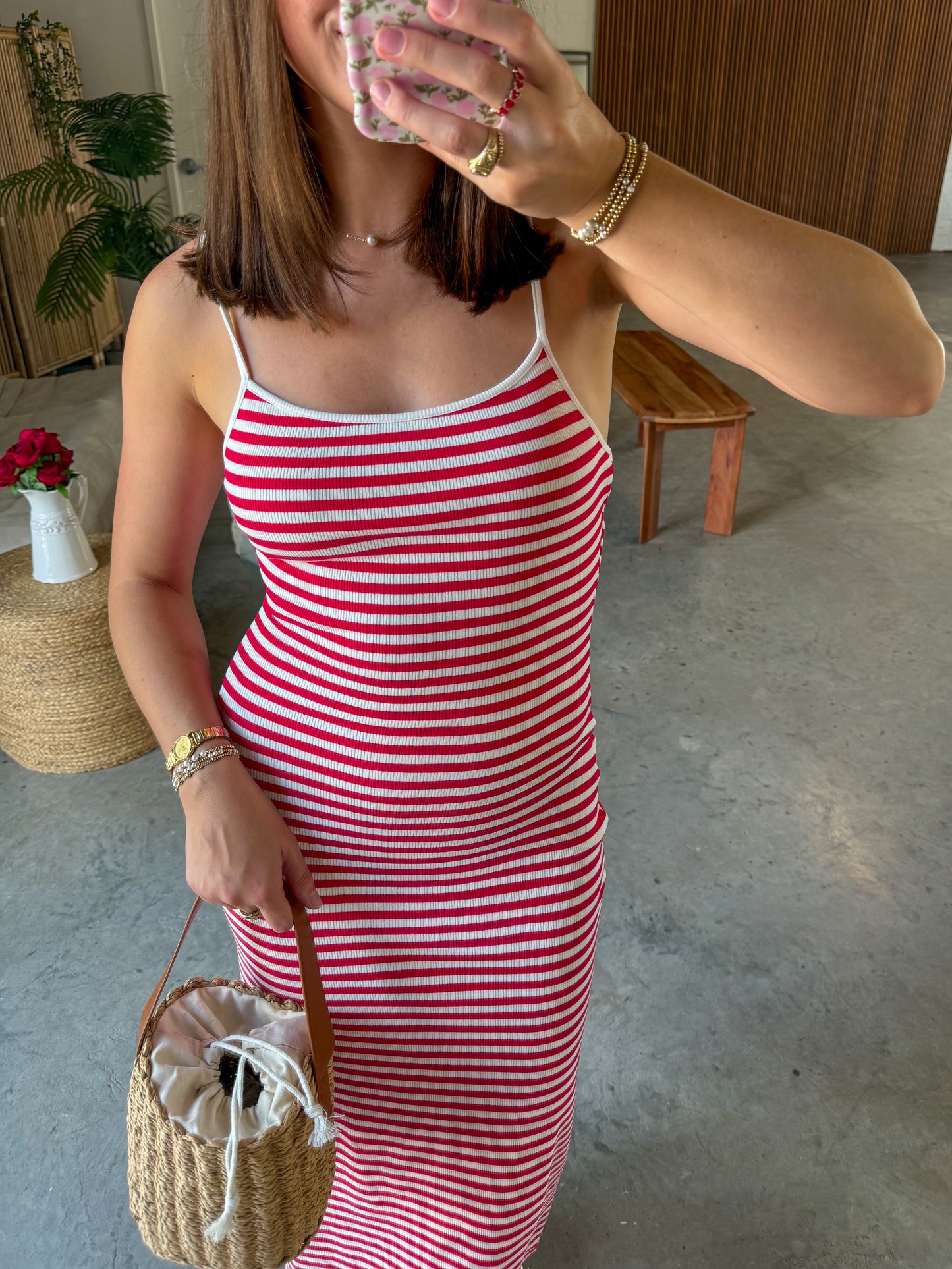 Newport Striped Maxi Dress