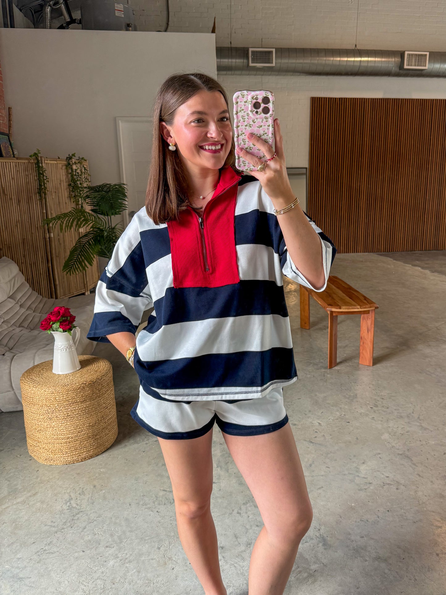 Harbor Striped Lounge Set