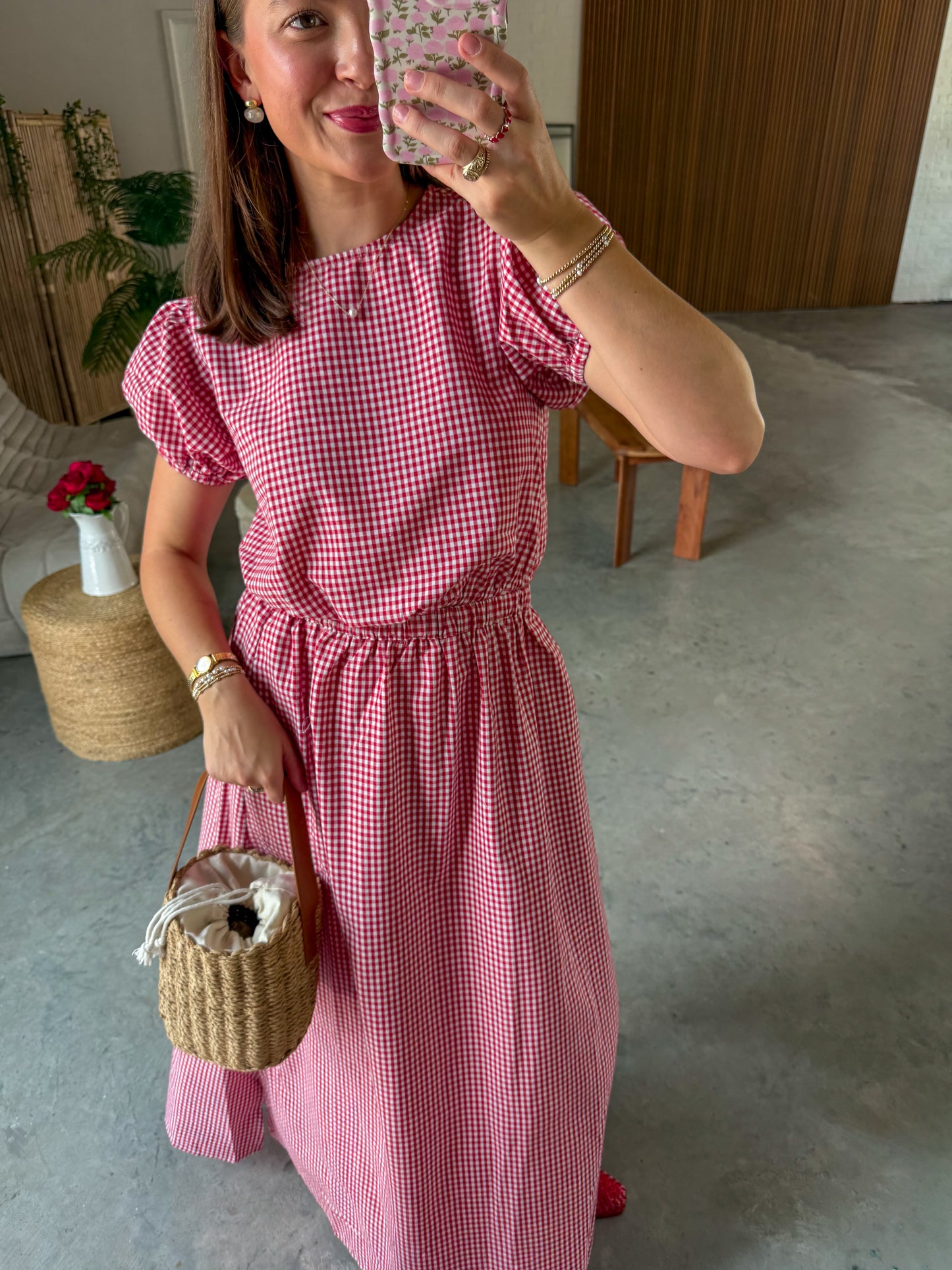 Summer Love Gingham Skirt