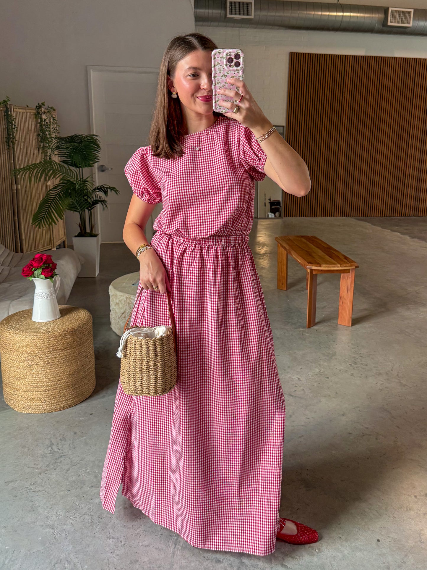 Summer Love Gingham Skirt